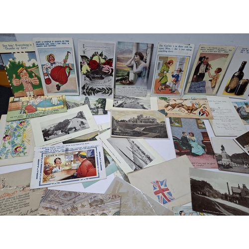 110 - Large quantity of mainly British early/mid 20thC postcards including humorous examples (Qty)