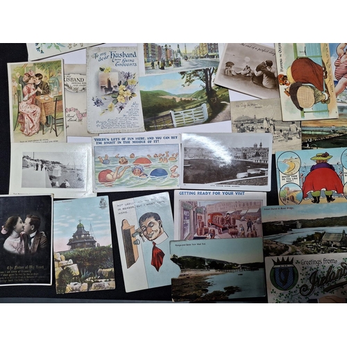 110 - Large quantity of mainly British early/mid 20thC postcards including humorous examples (Qty)