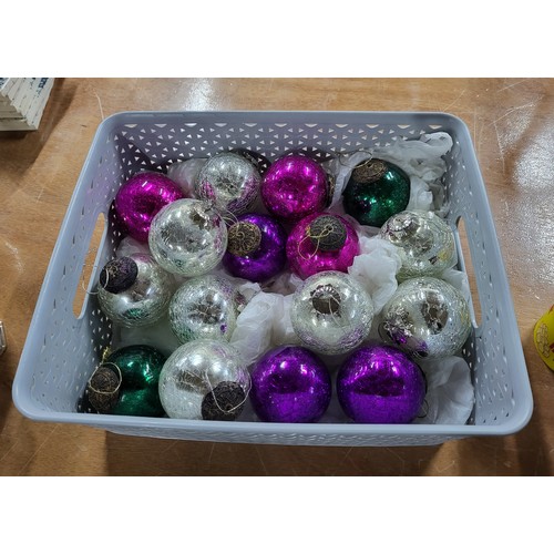 244 - Collection of glass baubles (Qty)