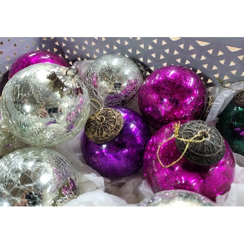 244 - Collection of glass baubles (Qty)