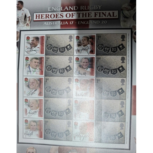 354 - Smiler sheet, 2003 England Rugby Winners - Heroes Of The Final