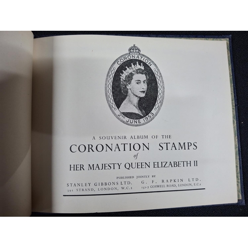 359 - Official QEII coronation album by Stanley Gibbons and G F Rapkin Ltd to include GB and many Commonwe... 