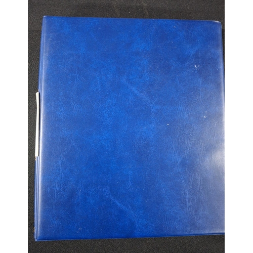 376 - Blue album containing Australia mint unmounted and also many used unmounted of the same stamp/set, p... 