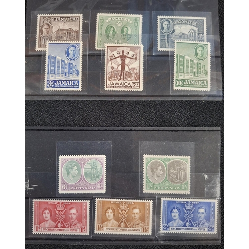 383 - Seven dealer sheet containing MU/unused unmounted various KGVI West Indies sets and stamps (7)