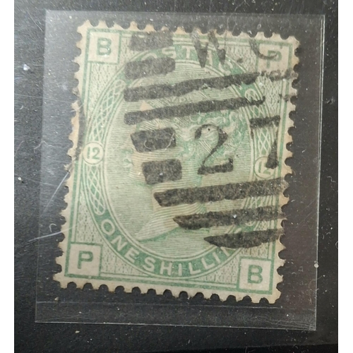 388 - Nine used GB QV stamps including a 1880 4d with fine 75 barrel canx, an 1883-84 6d used, a QV 1883 2... 