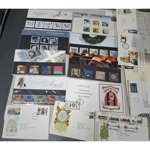 390 - Two old stamp albums to include world stamps, mainly used examples, 7 early 2000s stamp packs etc (Q... 