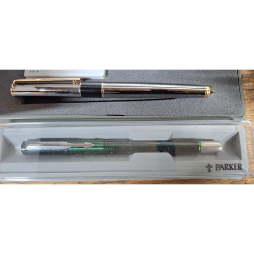 20 - Cased Parker pen and another cased pen (2)