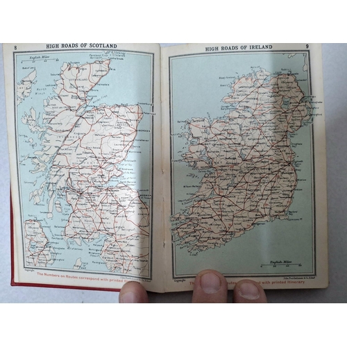 46 - Circa 1920, Touring atlas of the British Isles, pocket road maps