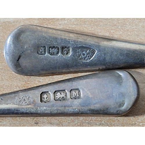 100 - Three silver condiment spoons, all Birmingham 1930s (3),

approx 13.4 grams