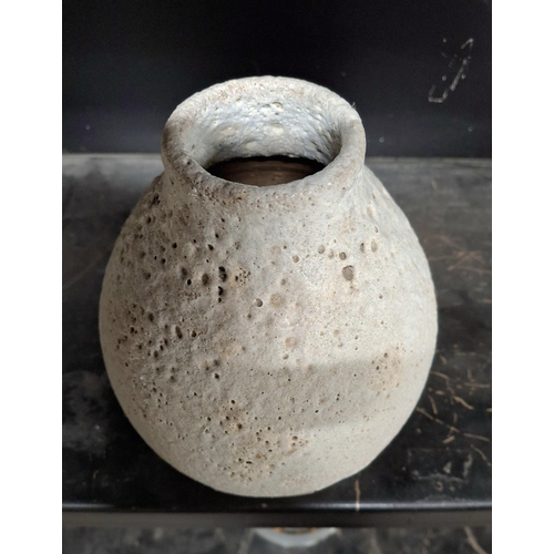 81 - Unusual, unmarked, retro lava vase