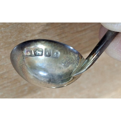 96 - Three various, Victorian Sheffield silver condiment spoons (3),

approx 17.4 grams