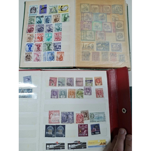 195 - Three small albums, all containing a quantity of world stamps, mainly used 19th-20thC (Qty)