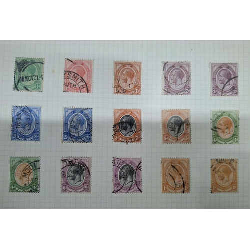 197 - Stamp album containing a page of Cyprus, mainly KGVI the remaining pages and sheets filled with Sout... 