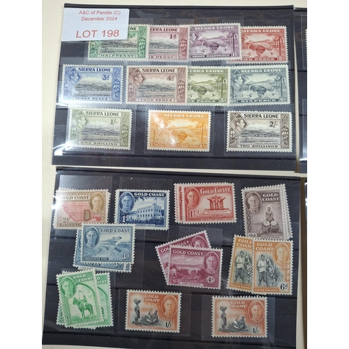 198 - Six KGVI mint/unused Africa Commonwealth sets (6)