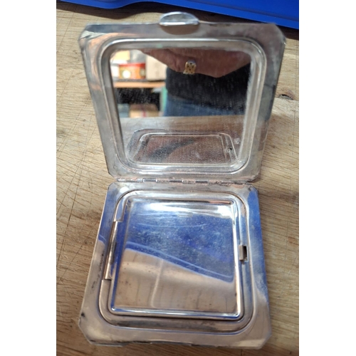 1 - Fine quality, silver compact, made by WN&S Ltd, Birmingham 1948, 

Approx 116 grams gross