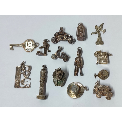 30 - Selection of mainly Silver charms, 49 grams gross (Qty)