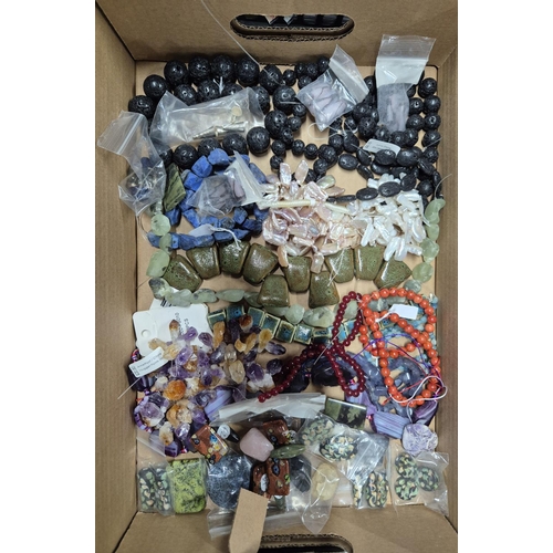 55 - Tray full of ladies beaded necklaces (Qty)