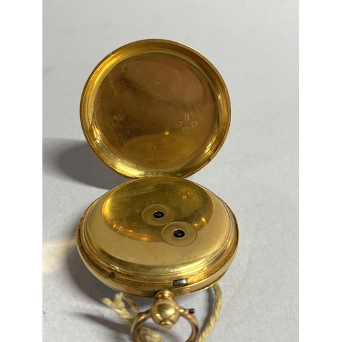 75 - 18ct British hallmarked yellow gold antique pocket watch 

105 grams gross