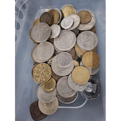 80 - Quantity of mid 20thC (KGVI & pre decimal QEII) GB coinage together with a collection of foreign coi... 