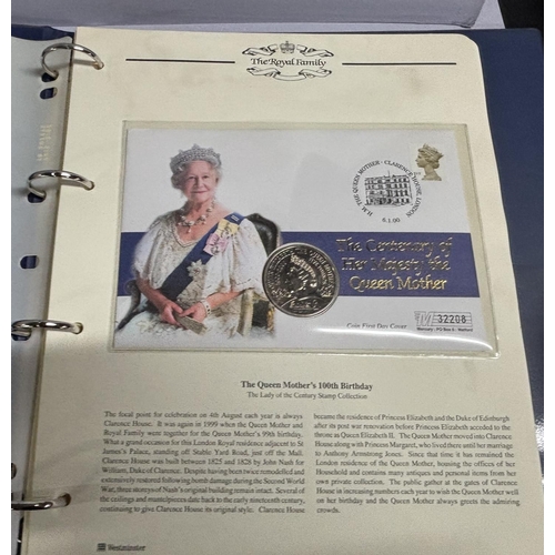 87 - Collection of Royal items, mainly first day cover envelopes with commemorative coins (5)