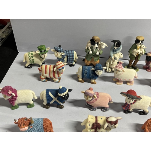 132 - Large herd of ceramic collectable sheep (Qty)