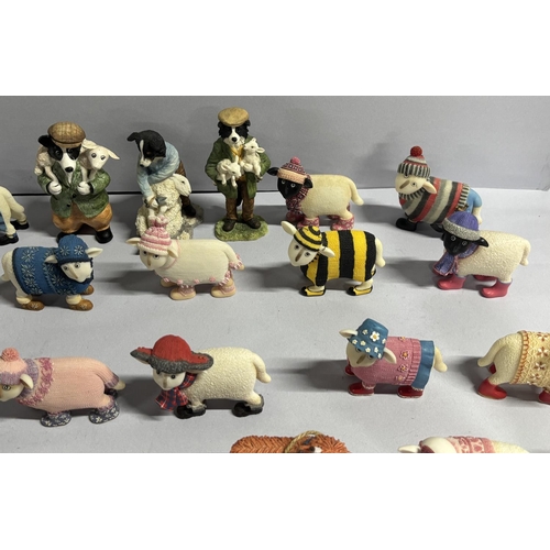 132 - Large herd of ceramic collectable sheep (Qty)