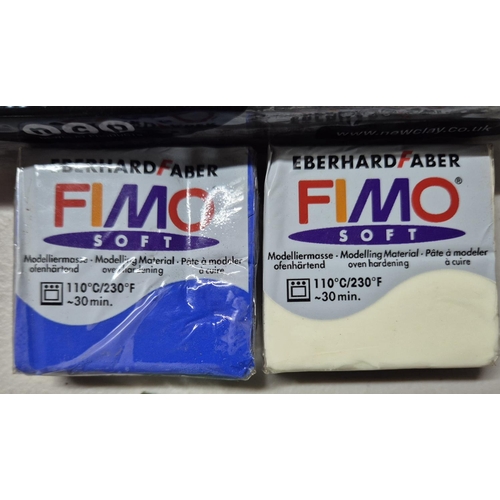 192 - Box full of FIMO soft clay and other materials for potters (Qty)