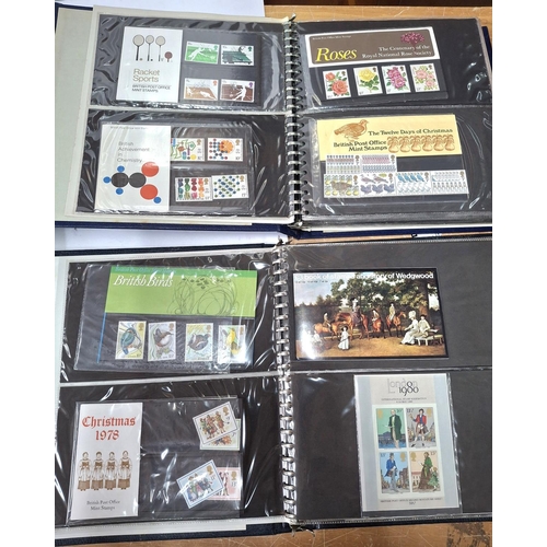 253 - Three albums containing mainly 1990s stamp packs and related FDCs, approx 80 stamp packs (Qty)