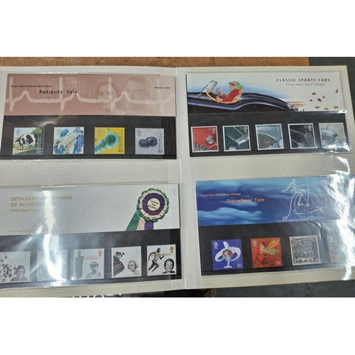 253 - Three albums containing mainly 1990s stamp packs and related FDCs, approx 80 stamp packs (Qty)