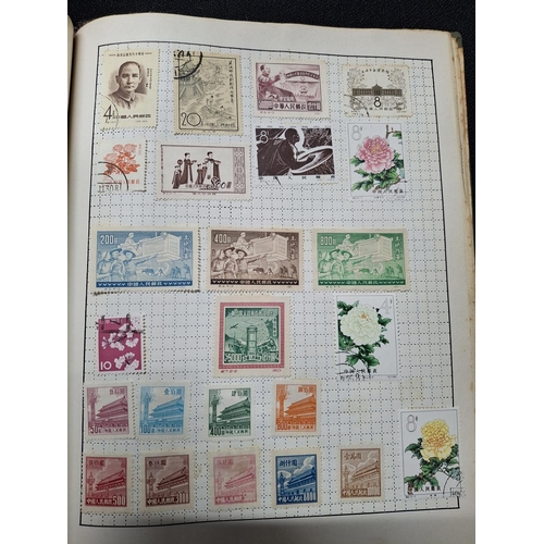 258 - Four various albums containing GB and world stamps with good quantity of China together with some lo... 