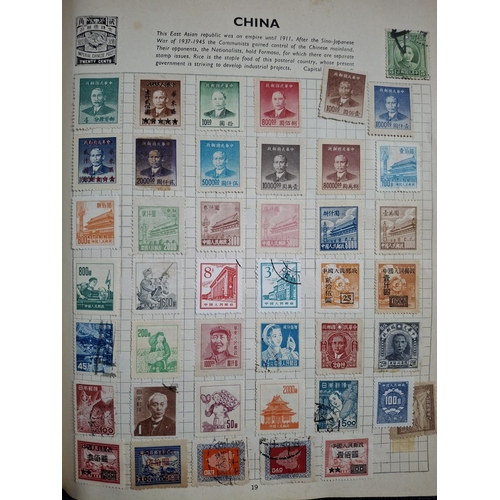 268 - Old Stanley Gibbons Swiftsure album containing a large quantity (1000+) of workd stamps with a good ... 