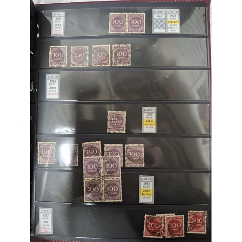 269 - Burgundy folder containing a large quantity (1000+) of Germany 20thC to include a large quantity of ... 