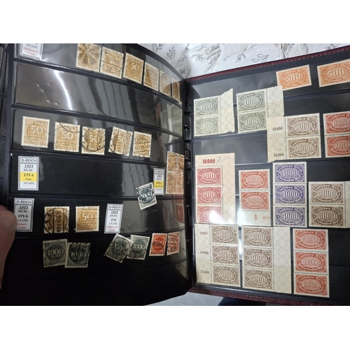 269 - Burgundy folder containing a large quantity (1000+) of Germany 20thC to include a large quantity of ... 