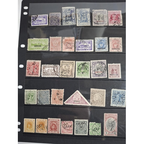 281 - Two double-sided hagner sheets containing 19th and early 20thC Indian states, mainly used, Hyderabad... 