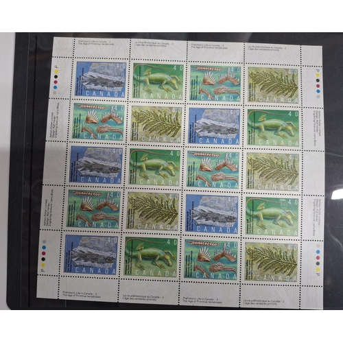 286 - Two complete Canada stamp sheets including 1997 Highland games in Canada etc (2)