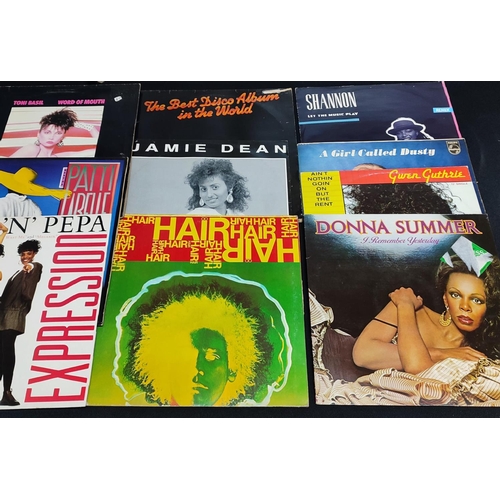 313 - Collection of various LP's including Salt 'n' Pepa, Donna Summer, Hair etc. (Qty)