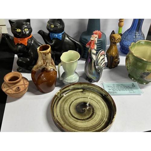 375 - Large collection of ceramics including Hookah pipe