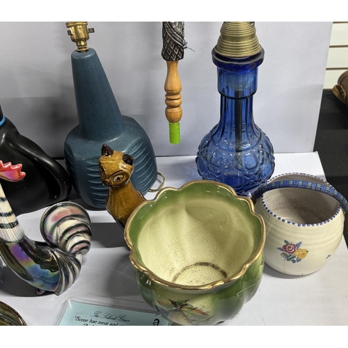 375 - Large collection of ceramics including Hookah pipe