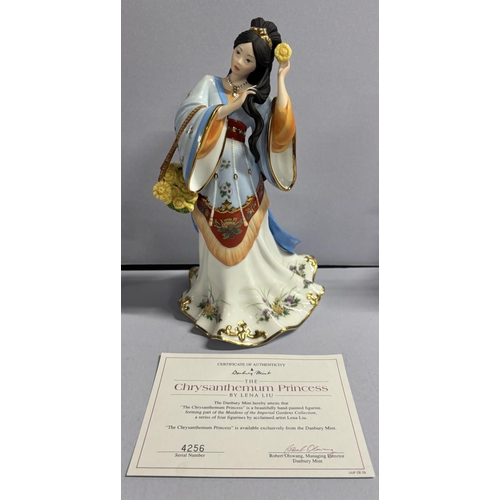 381 - Chrysanthemum Princess by Danbury Mint with COA