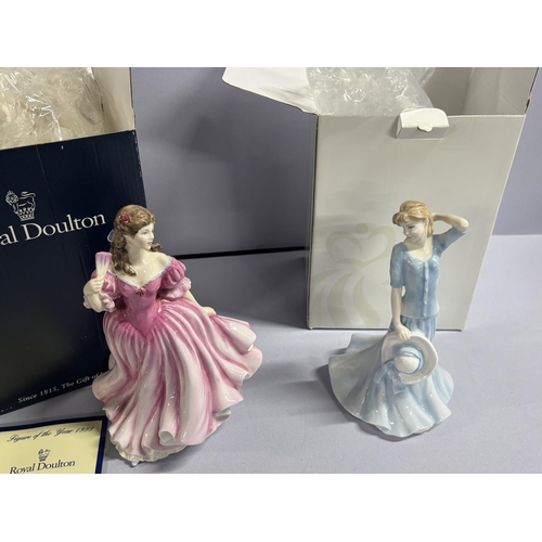 389 - 2 Boxed Royal Doulton figures including Lauren