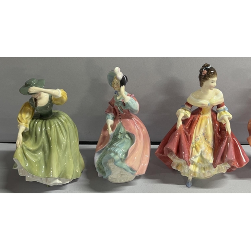 393 - 5 Royal doulton figures including Janet and Judith