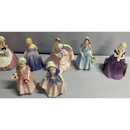 394 - 8 Royal doulton figures including 