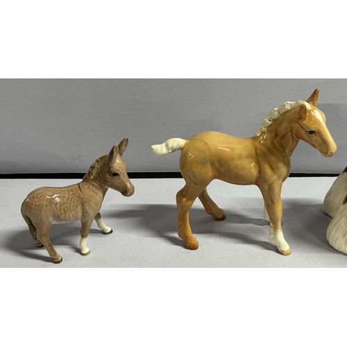 396 - 3 Beswick items including Donkey