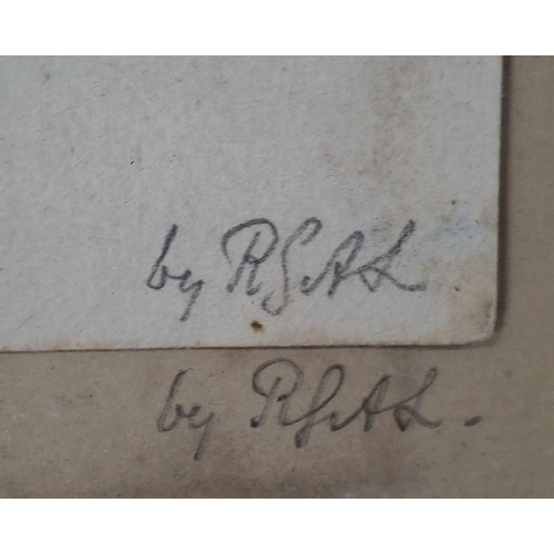 302 - Three rare c1851 Malta pencil landscapes, all inscribed and dated and indistinctly signed (3)