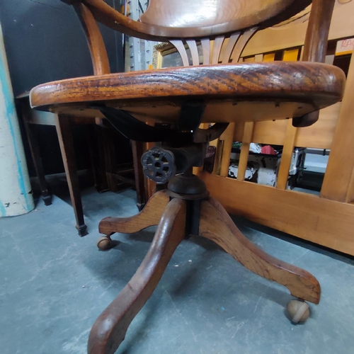 461 - W.A. & Co. Ltd, Antique Captain's chair