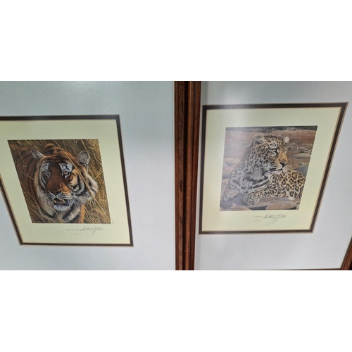 252 - Collection of eight, fine quality African animal prints, by differing artists, many pencil signed li... 