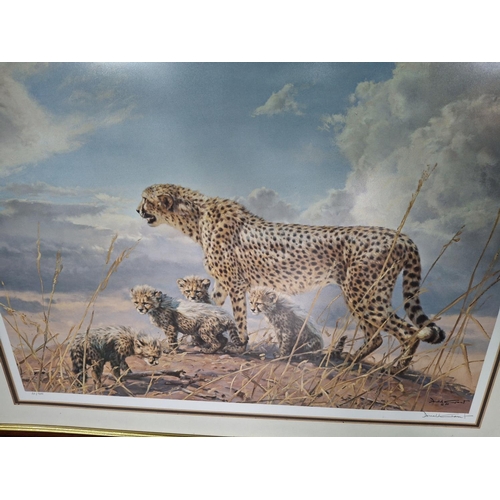 252 - Collection of eight, fine quality African animal prints, by differing artists, many pencil signed li... 