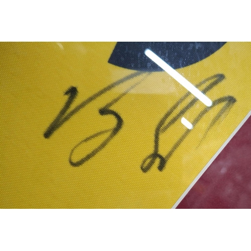 299 - Official British Open memorabilia from the 2009 Turnberry open, signed 18th hole flag stick flag sig... 