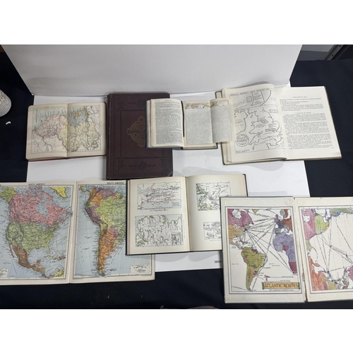 235 - Collection of books mainly atlas including world war atlas by the Daily mail