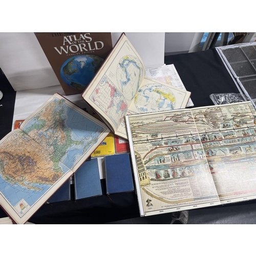 236 - Collection of books including maps and atlas